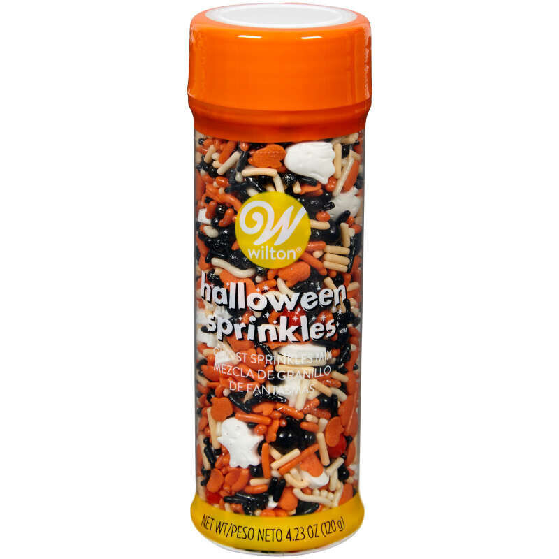 Wilton Halloween Sprinkles Trad Ghost Mix, 4.23oz.