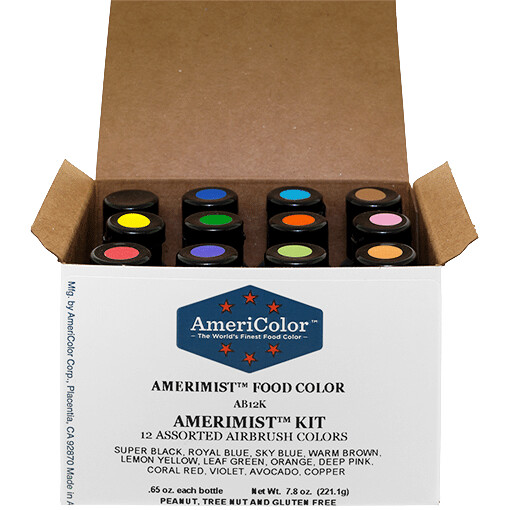 Americolor Amerimist 12 pc Airbrush Color Kit