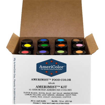 Americolor Amerimist 12 pc Airbrush Color Kit