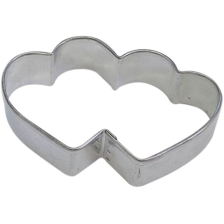 Double Heart Cookie Cutter 3.5&quot;x2.25&quot;