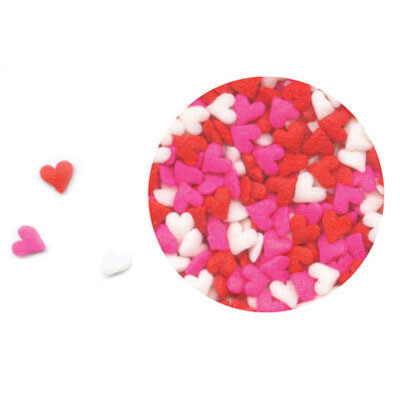 Mini Red White &amp; Pink Heart Sprinkles, 3oz.