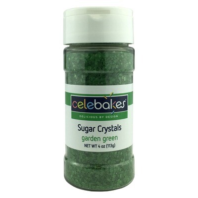 Celebakes Sugar Crystals Garden Green, 4oz.