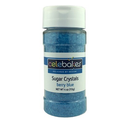 Celebakes Sugar Crystals Berry Blue, 4oz.