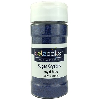 Celebakes Sugar Crystals Royal Blue 4oz.