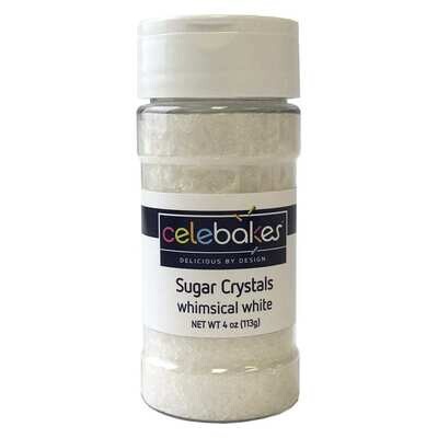 Celebakes Sugar Crystals Shimmering White, 4oz.