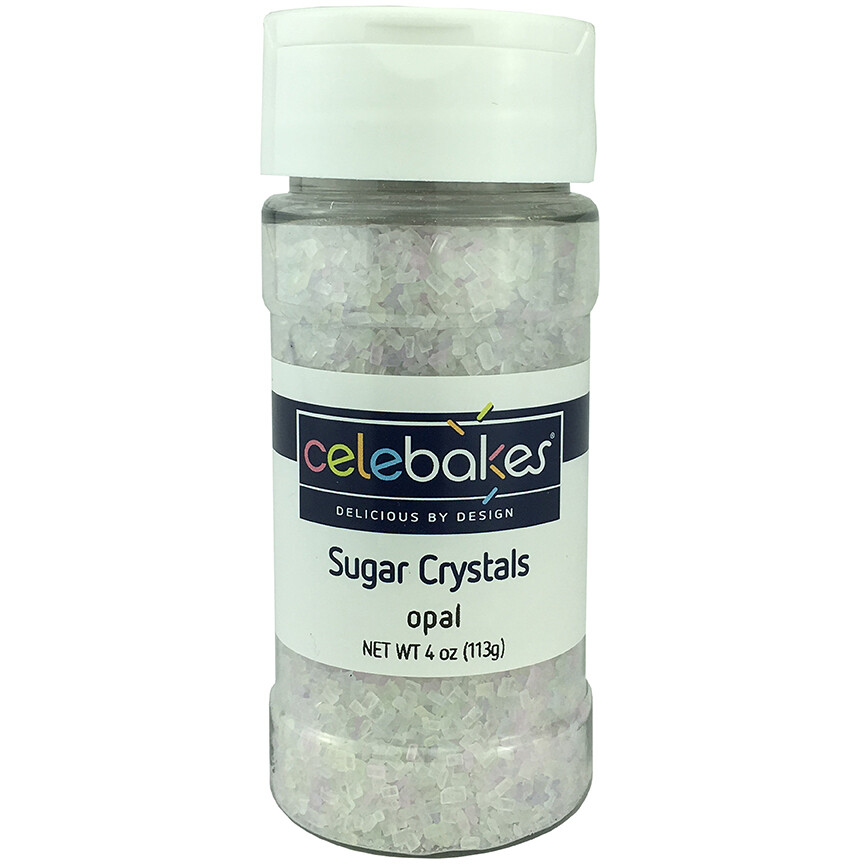 Celebakes Sugar Crystals Opal, 4oz.