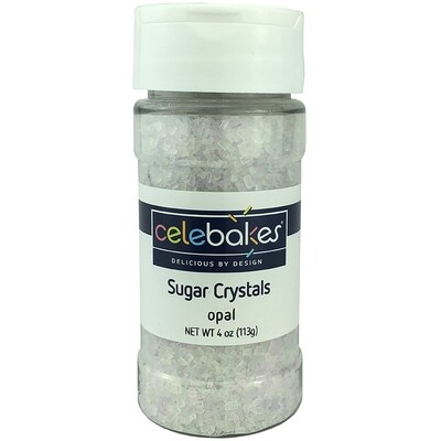 Celebakes Sugar Crystals Opal, 4oz.
