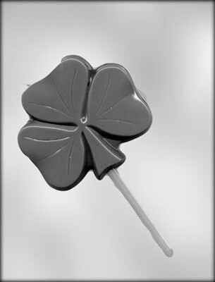 Large Shamrock Sucker Choc Mold 4.5&quot;x4&quot; 90-14825