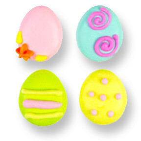 Tiny Easter Eggs Stylized 1/2&quot;, 6ct