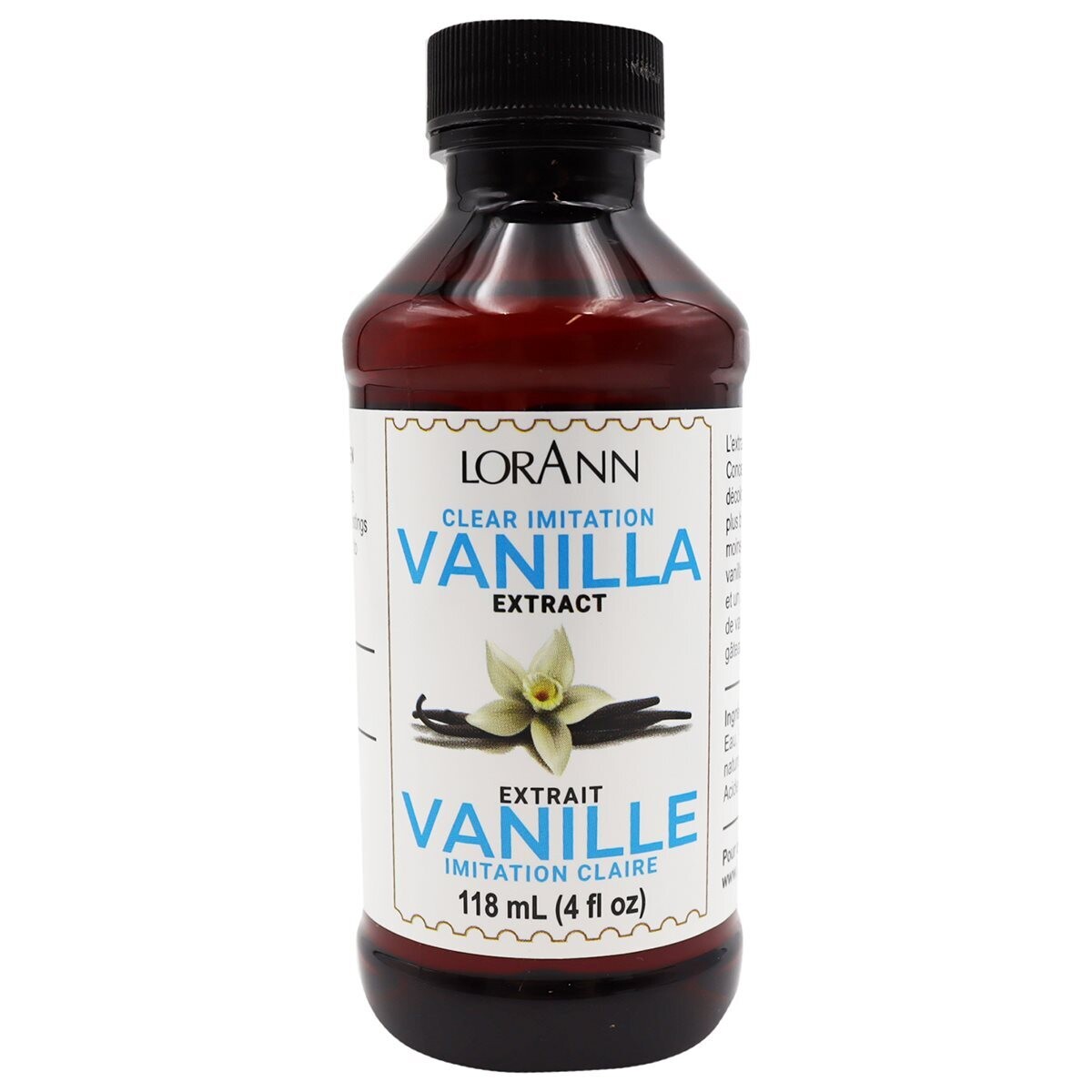 Lorann Clear Imitation Vanilla Extract, 4oz.