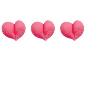 Pink Tiny Icing Hearts 1/2&quot;, 8ct.