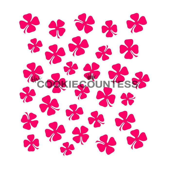 Cookie Countess Shamrocks Stencil