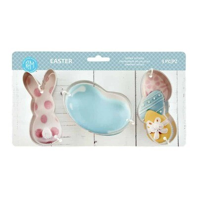 R&M Easter 3pc. Cookie Cutter Set