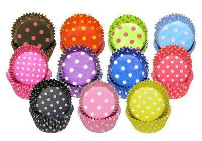 Standard 2” x 1.25” Polka Dot Cupcake Liners