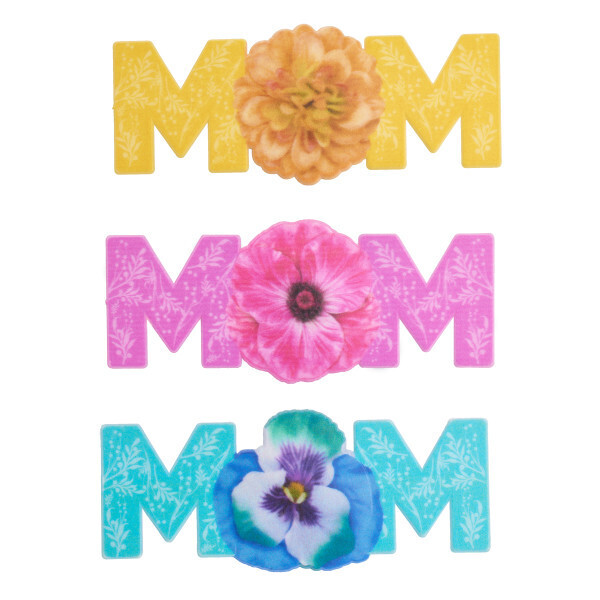 Floral &quot;Mom&quot; Lay-on