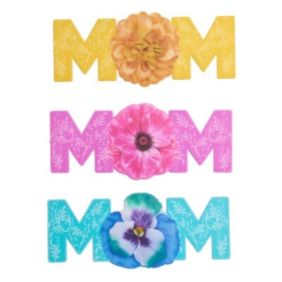 Floral &quot;Mom&quot; Lay-on