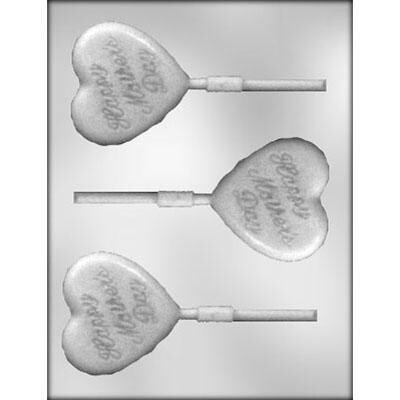 Mother&#39;s Day Heart Sucker Choc Mold 90-13721