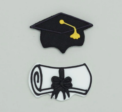 Graduation Caps &amp; Diplomas Royal Icings, 6ct.