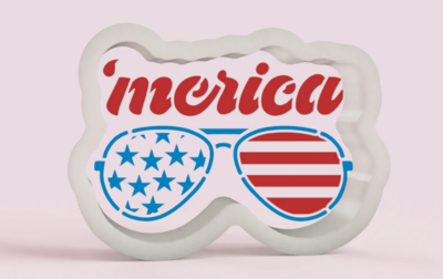 &#39;Merica Sunglasses Cookie Cutter