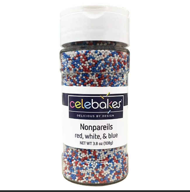 Celebakes Nonpareils Patriotic Mix, 4oz