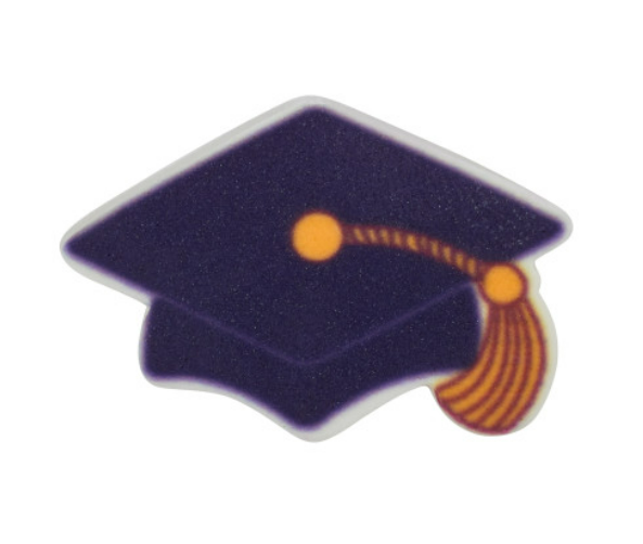 Sweet Decor Graduation Hat Printed Edible Decorations, 6ct.