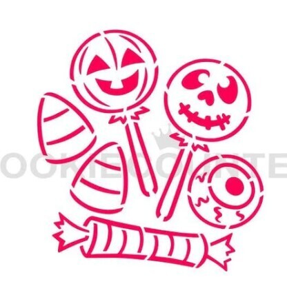 Cookie Countess Halloween Candy PYO Stencil