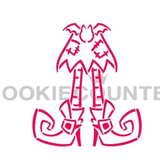 Witch Legs Stencil