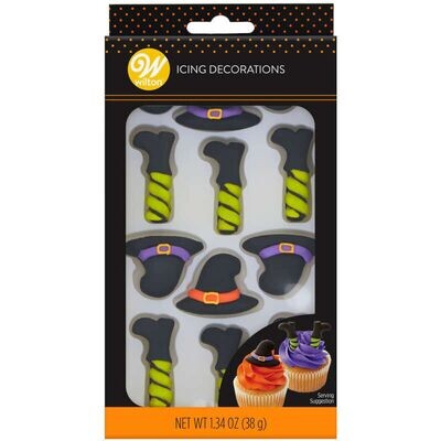 Wilton Witch Hats &amp; Legs Icing Decorations