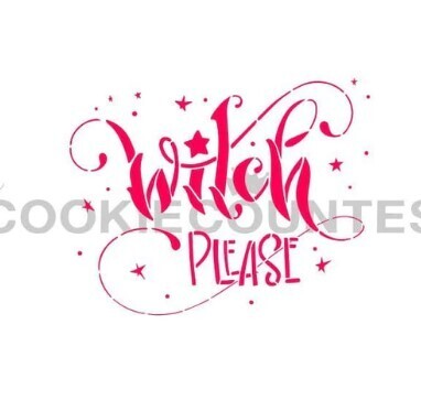 Cookie Countess Witch Please Stencil