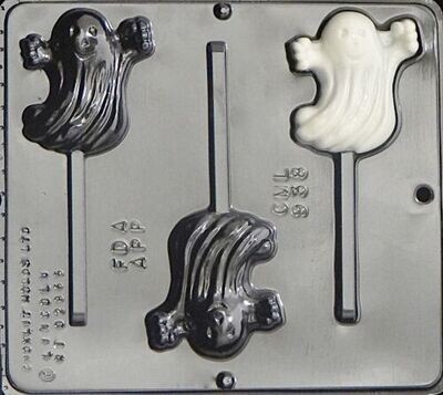 Happy Ghost Lollipop Choc Mold CML 938