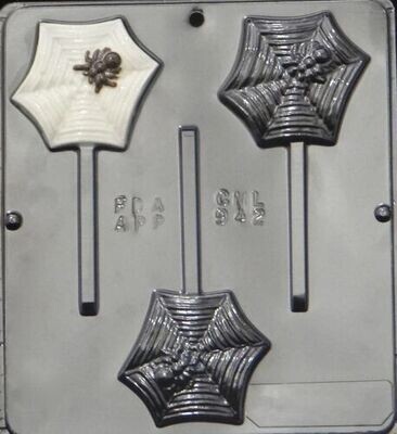 Spider on Web Lollipop Choc Mold CML 942