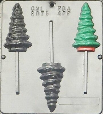 Christmas Tree Lollipop Choc Mold CML 2073