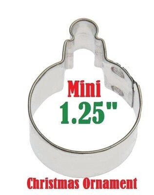 Christmas Ornament 1.25” Mini Cookie Cutter