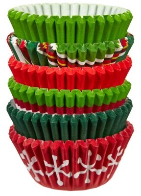Wilton Asst Christmas Mini Baking Cups 150 ct