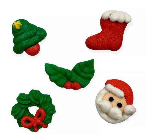 Tiny Christmas Mix Royal Icings, 5ct. 480110