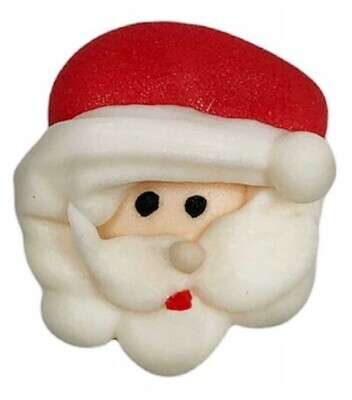 Mini Santa Face Royal Icing 4pc 480007