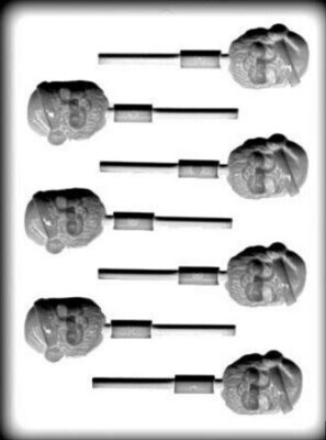 Santa Sucker Hard Candy Mold 8H-4202