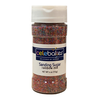 Celebakes Sanding Sugar Rainbow Mix, 4oz.