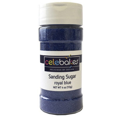 Celebakes Sanding Sugar Royal Blue, 4oz.