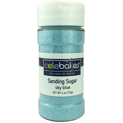 Celebakes Sanding Sugar Sky Blue, 4oz.