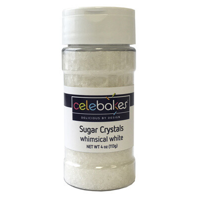 Celebakes Sugar Crystals Whimsical White, 4oz.