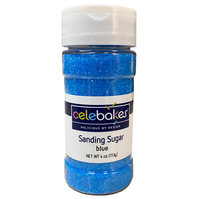 Celebakes Sanding Sugar Blue, 4oz.