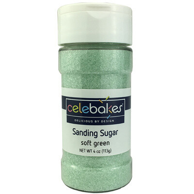 Celebakes Sanding Sugar Soft Green, 4oz.