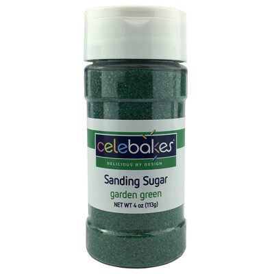 Celebakes Sanding Sugar Garden Green, 4oz.