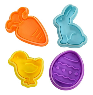R&M Easter Cookie Cutters/Stampers, 4ct.
