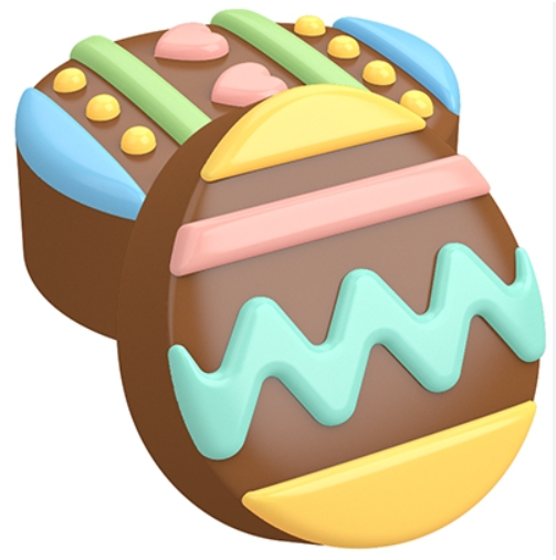 Spinning Leaf Easter Eggs Oreo Choc Mold