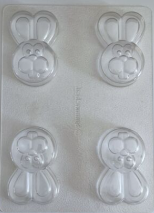 Spinning Leaf Mini Oreo Easter Bunny Choc Mold