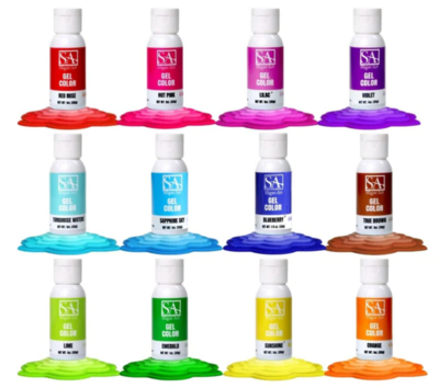 The Sugar Art Gel Color,  (Water-based), 1 fl. oz.