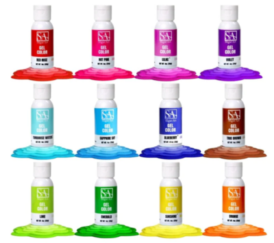 The Sugar Art Gel Color, (Water-based), 1 fl. oz.