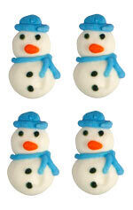 Tiny Full Snowman Royal Icings 3/4&quot;, 6ct. 480112